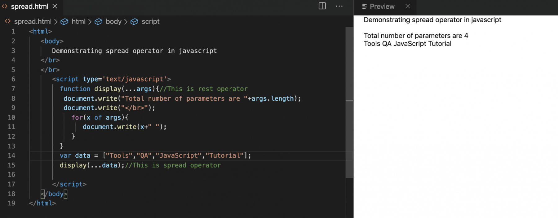 How To Use JavaScript Rest Parameters Arguments And Spread Operator